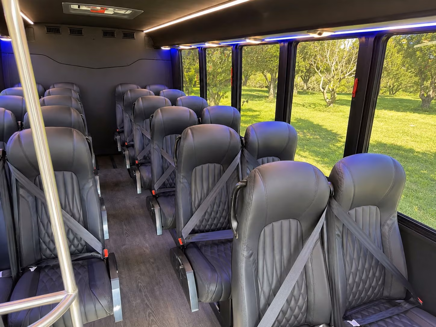 15 passenger minibus interior