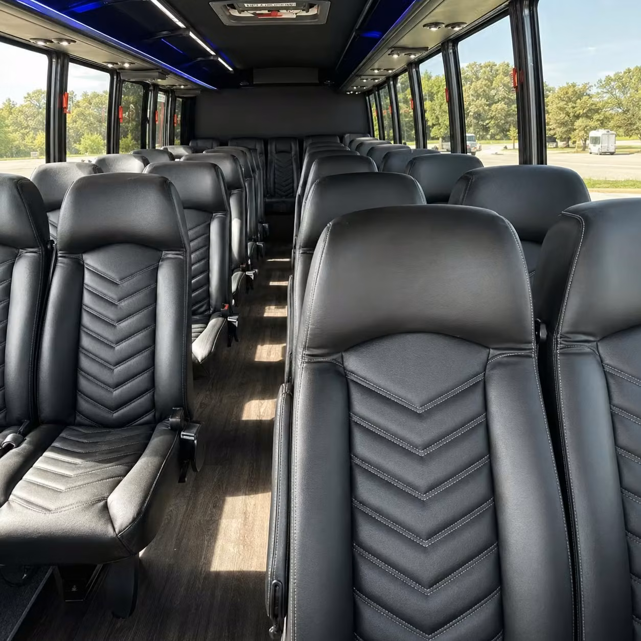 25 passenger minibus inside