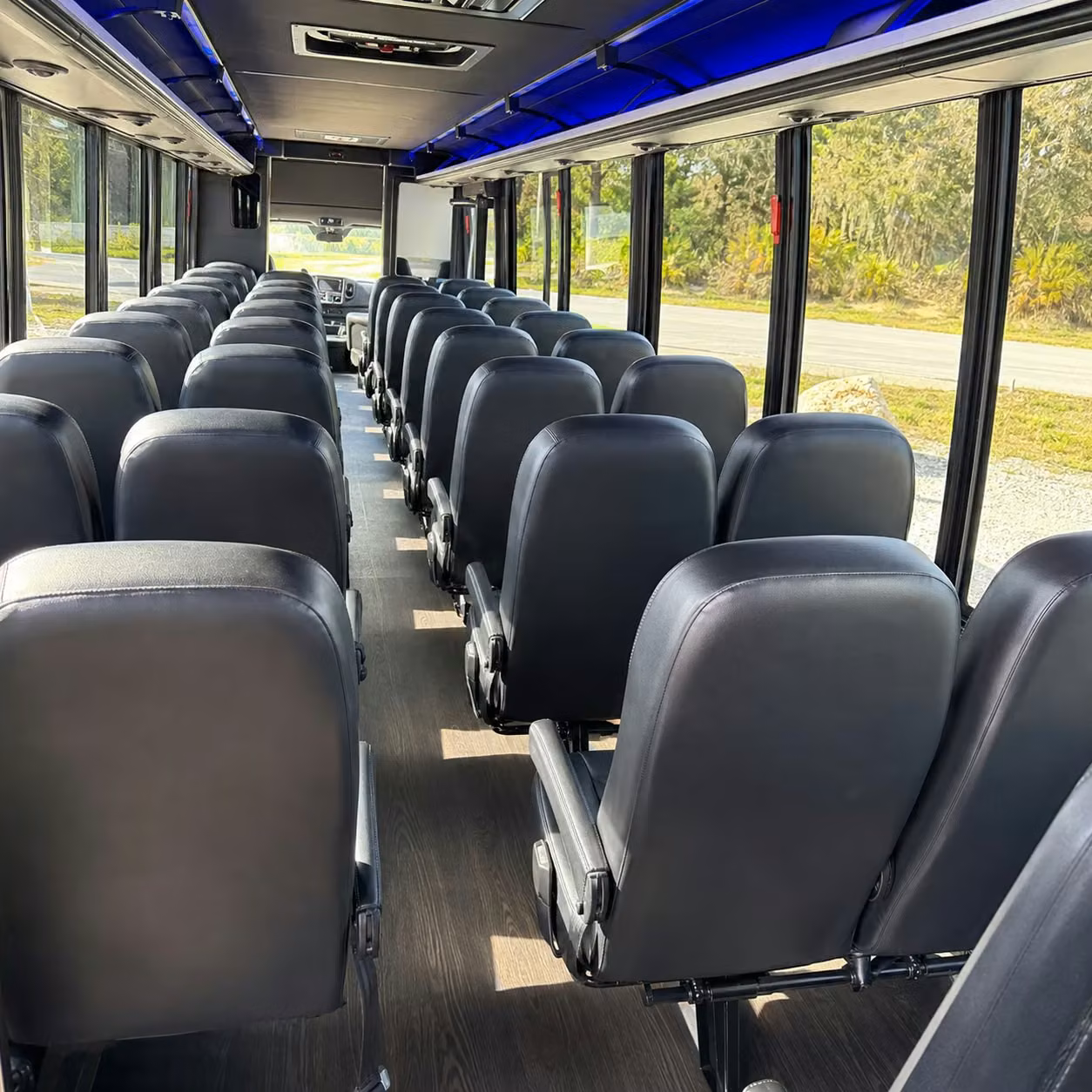 35 passenger minibus inside
