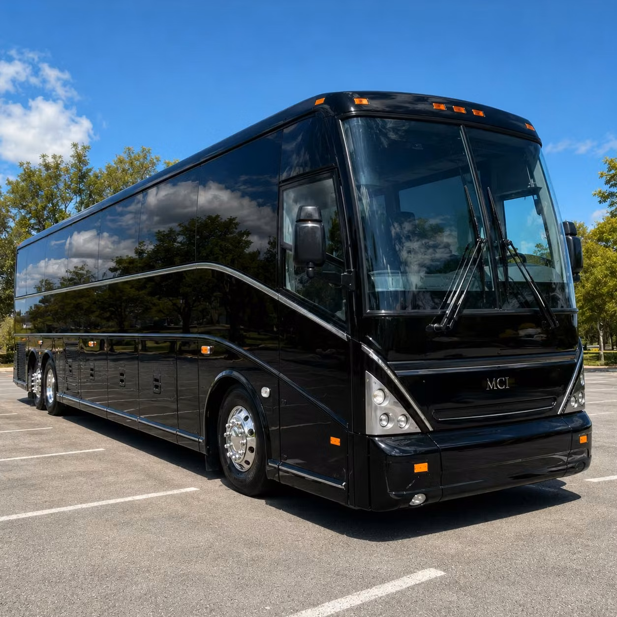 anaheim 56 passenger charter bus rental