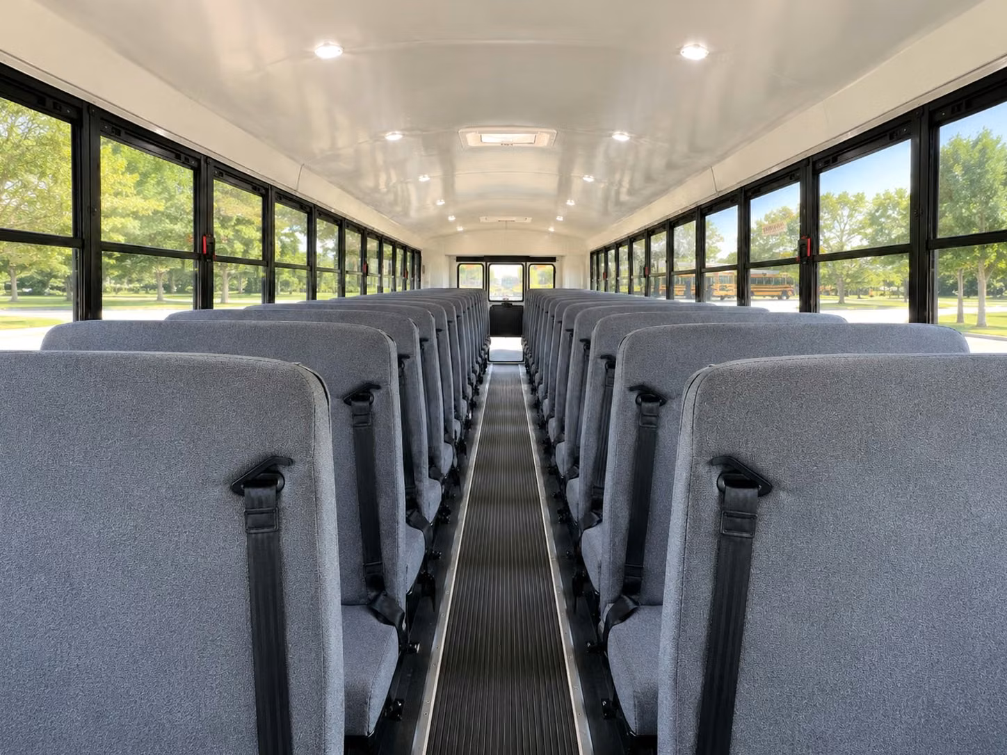 school bus inside